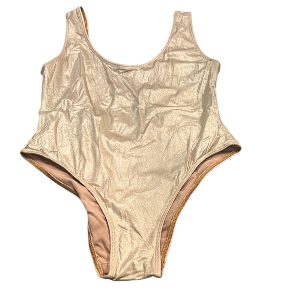Sara Cristina Gold One Piece Swimsuit